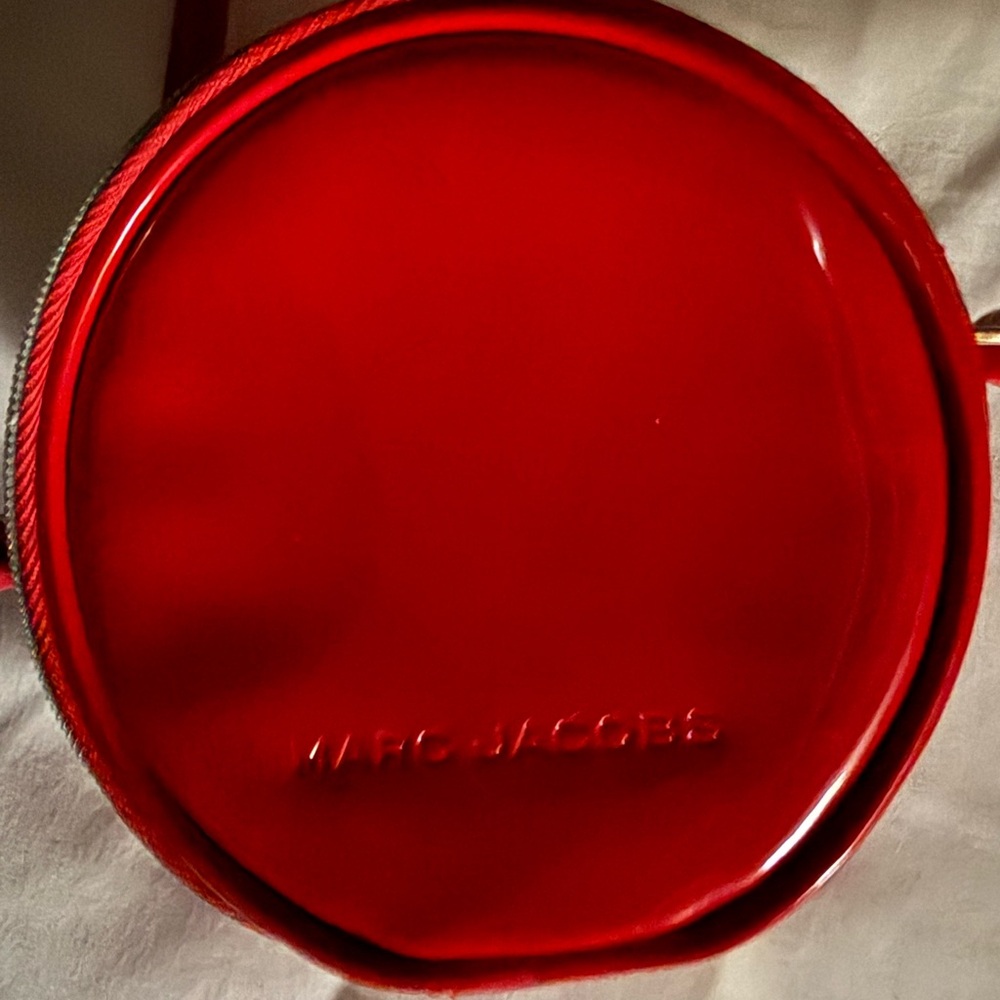 New Marc Jacobs Glossy Red Circular Bag